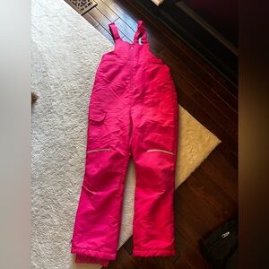 Swiss Tech Pink Snow Bib Overalls - L